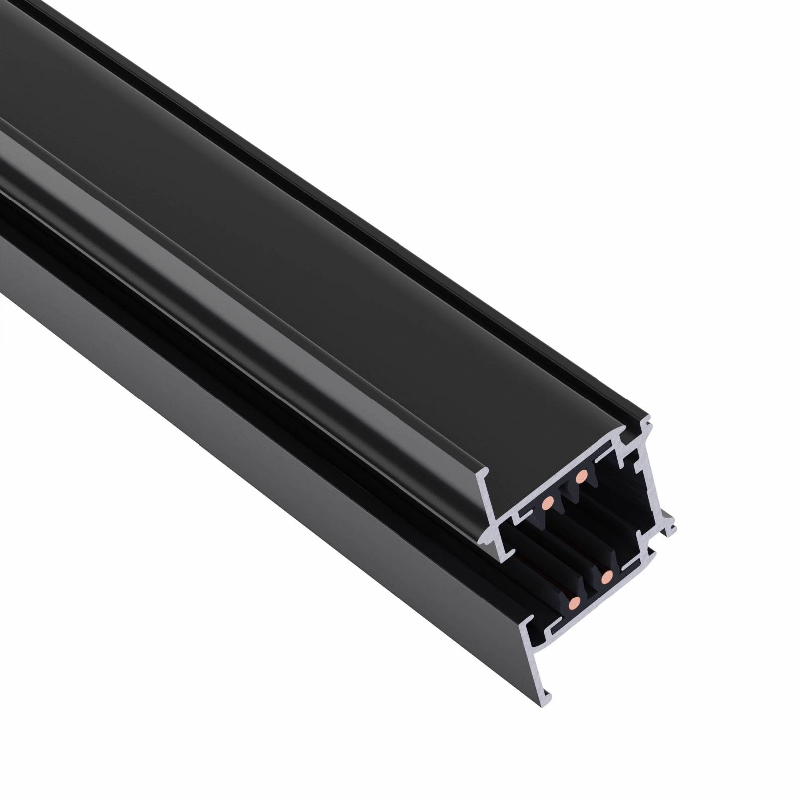 Spectrum LED 3-Phasen Stromschiene (SPS 2) Einbau 1m für Schienensystem Leuchten Strahler IP20 schwarz 100 cm