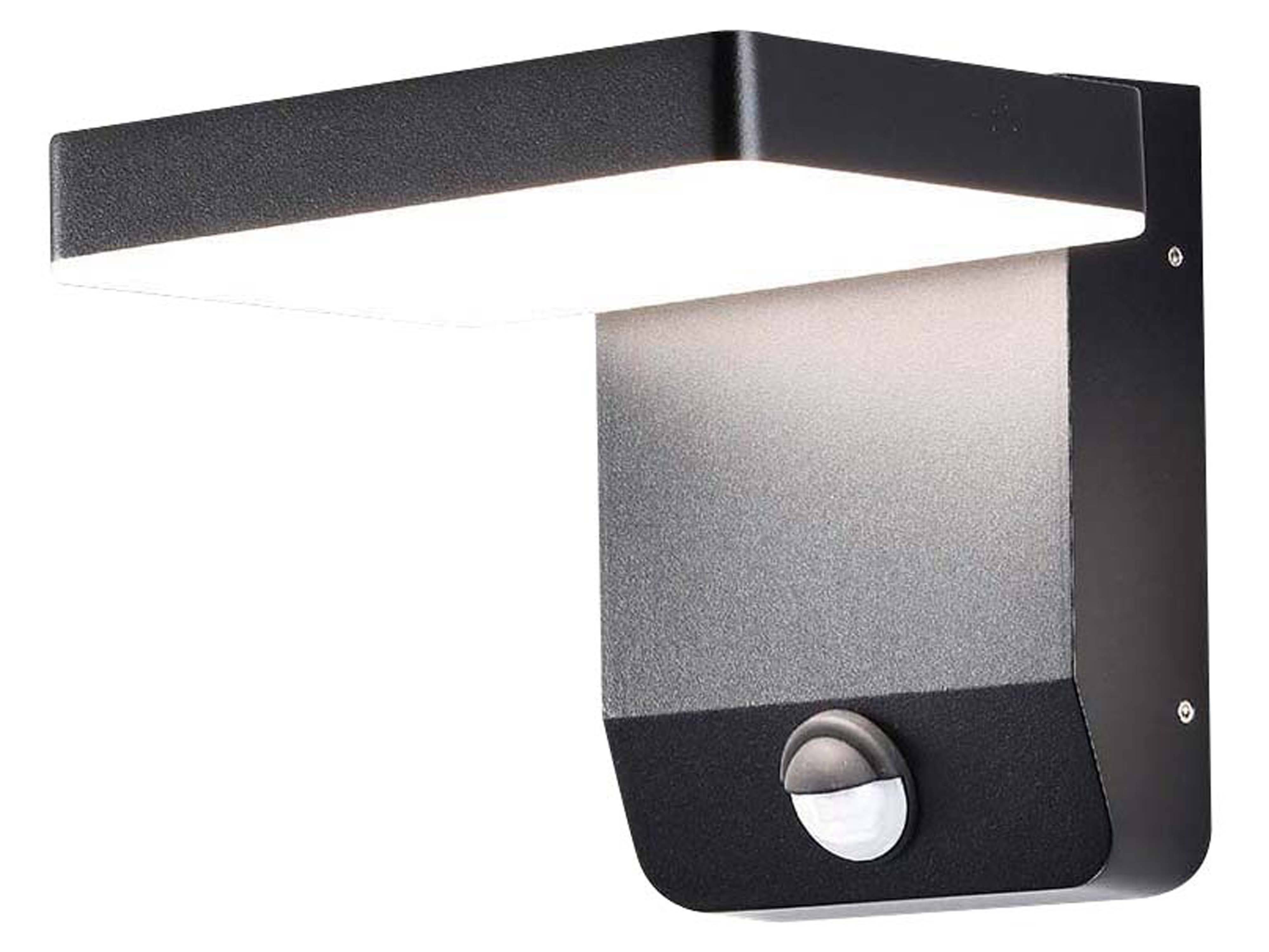 V-TAC LED-Fluter VT-11020S, EEK: E, 17 W, 2580 lm, 4000 K, Bewegungssensor, schwarz