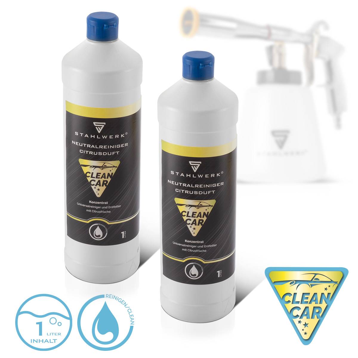 STAHLWERK 2 x 1 Liter Flasche Universalreiniger-Konzentrat mit Citrus-Duft