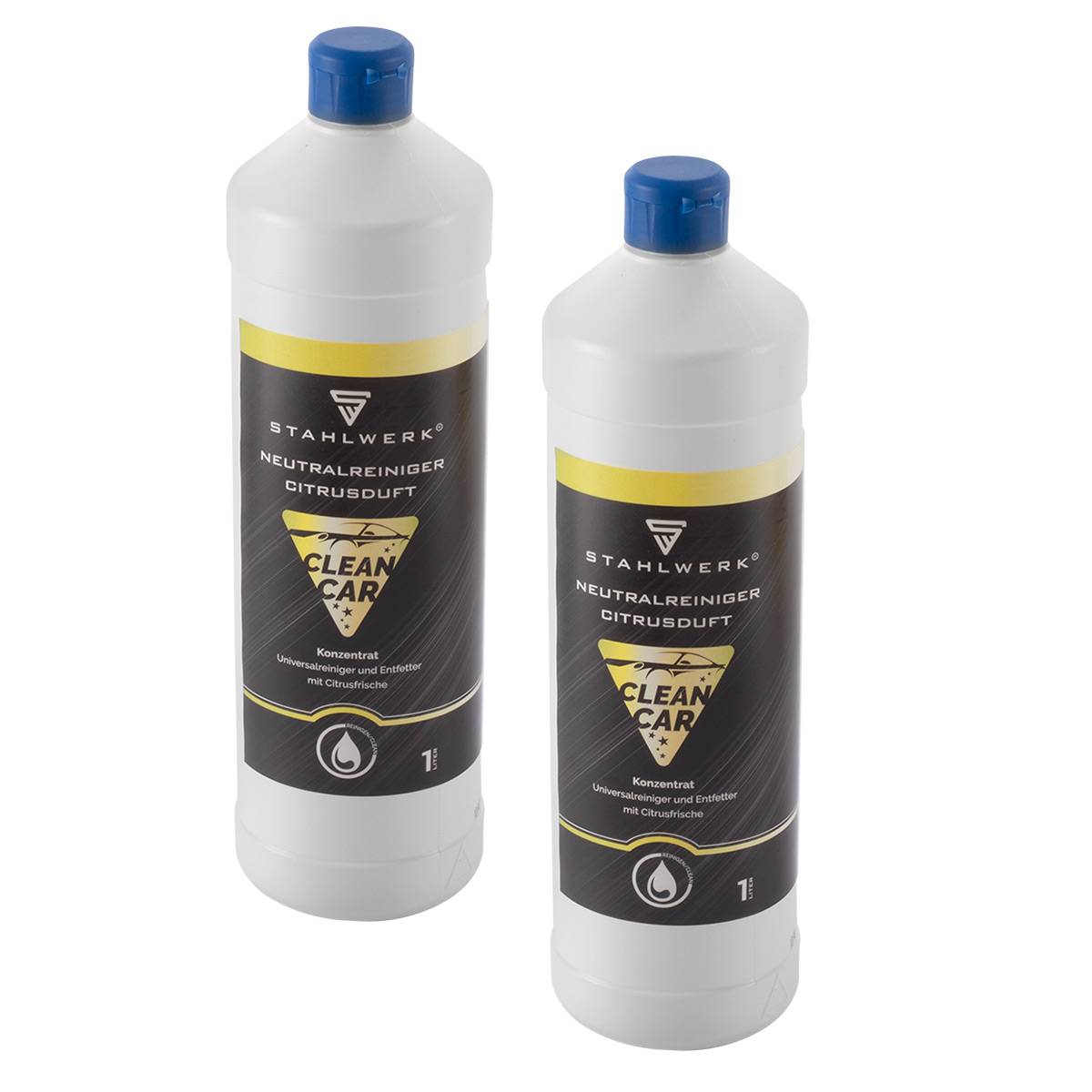 STAHLWERK 2 x 1 Liter Flasche Universalreiniger-Konzentrat mit Citrus-Duft