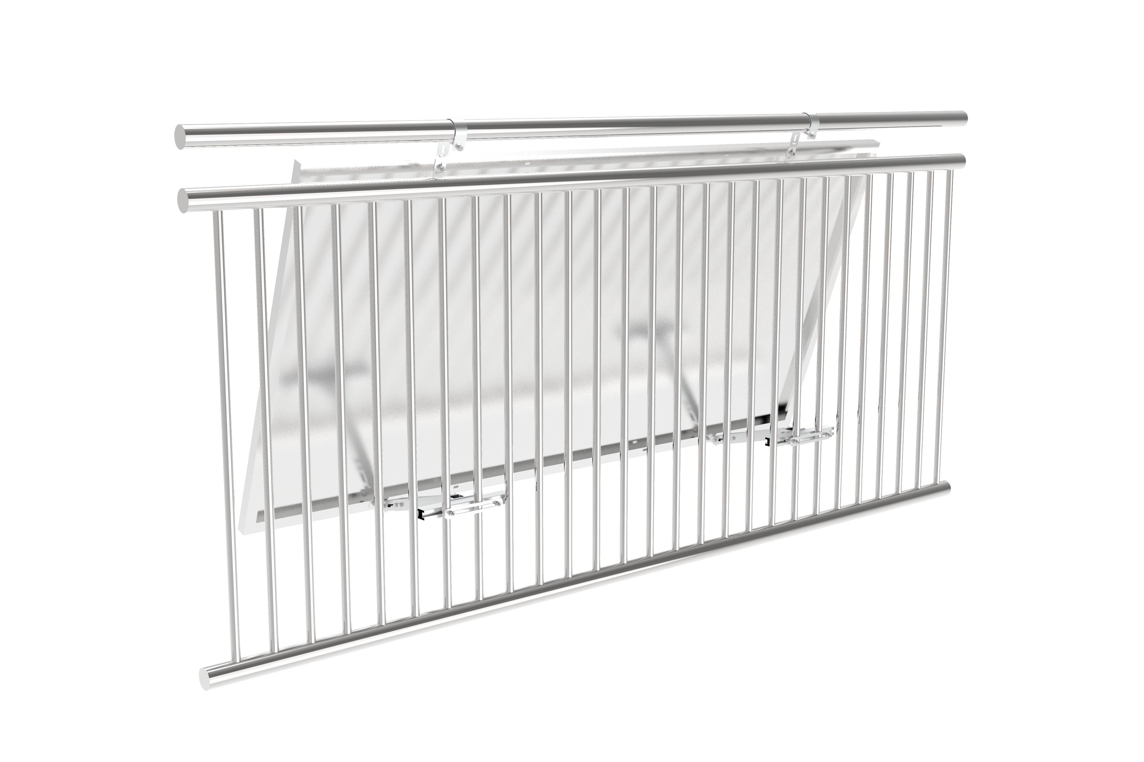 Balkonkraftwerk Halterung Balkon Geländer 10-30° Individuell Verstellbar Balkongeländer