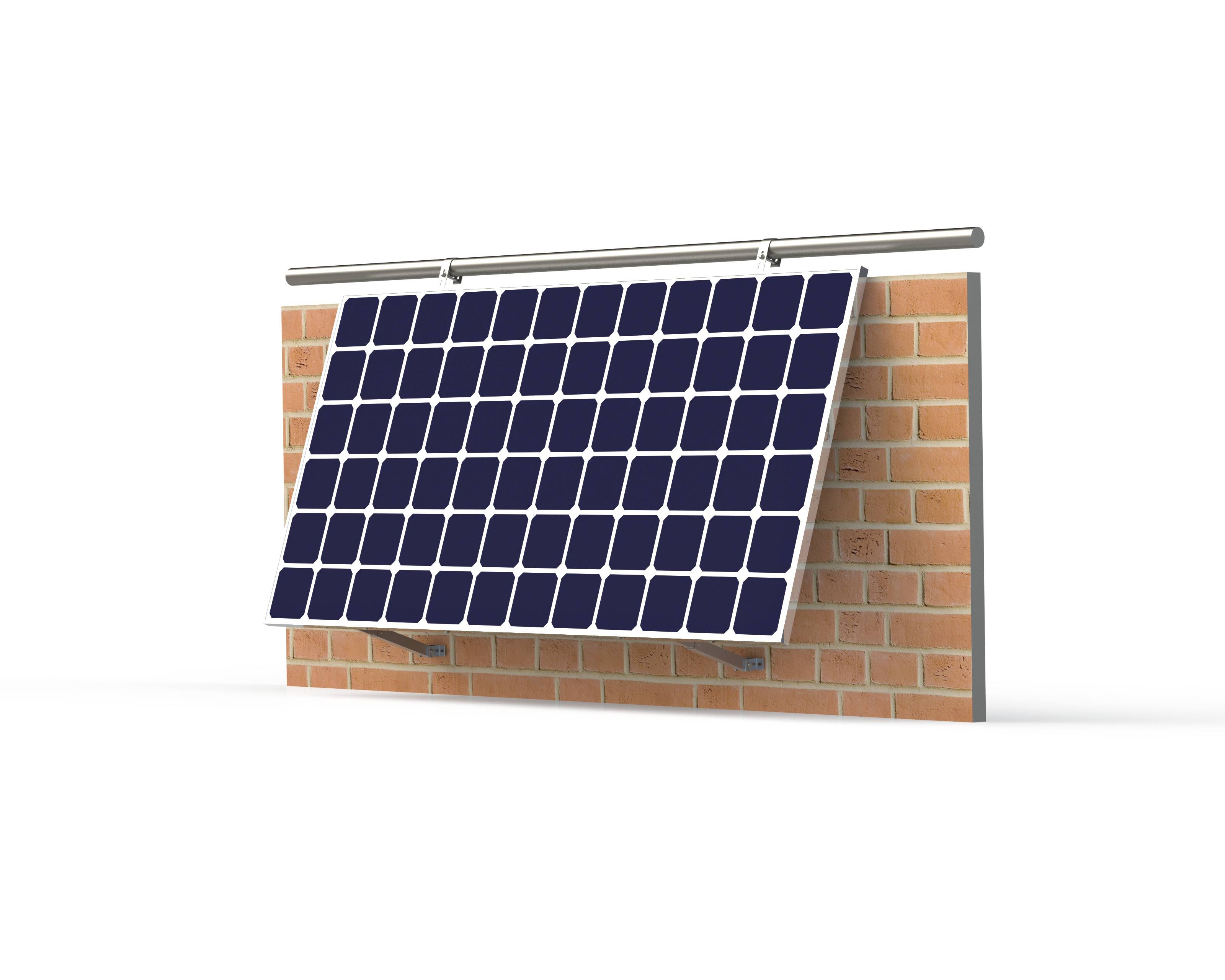 Balkonkraftwerk Halterung Balkon Geländer 10-30° Individuell Verstellbar Balkongeländer