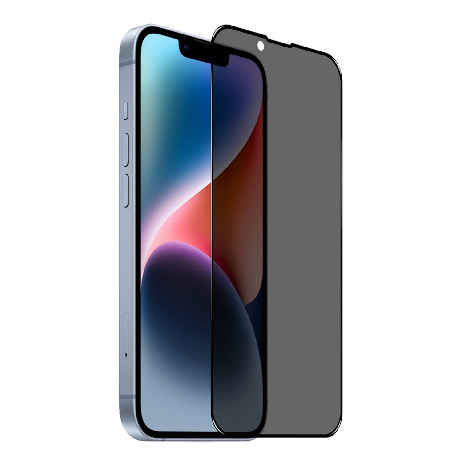 Für Apple iPhone 16e 1x 2.5D 0,26mm Privacy Display H9 Hart Glas Schutz Folie