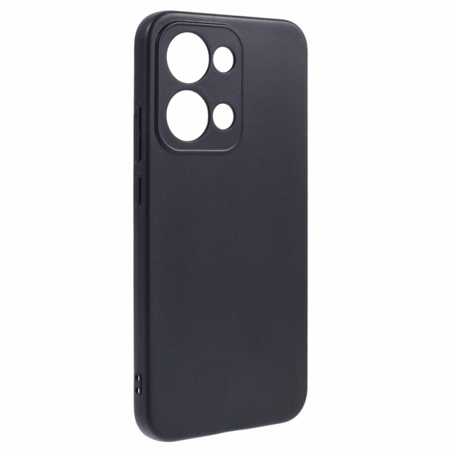 Für Oppo Reno 13 5G Silikon TPU Schutz Hülle Cover Flexibel ultra dünn Schwarz