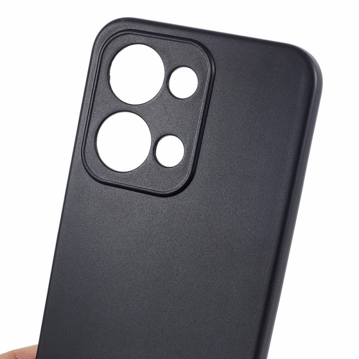 Für Oppo Reno 13 5G Silikon TPU Schutz Hülle Cover Flexibel ultra dünn Schwarz