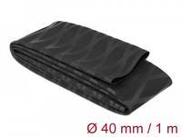 DELOCK Schrumpfschlauch X-Muster rutschfest 1m x 40mm Black Multimedia-Technik