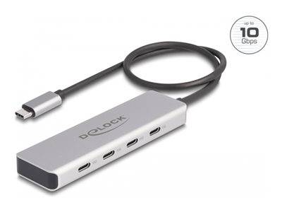 DELOCK USB 10 Gbps USB Type-C Hub mit 4x USB Multimedia-Technik HUBs