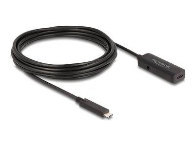 DELOCK Aktives USB 10 Gbps Verlängerungskabel USB Type-C 5 m Multimedia-Technik Kabel