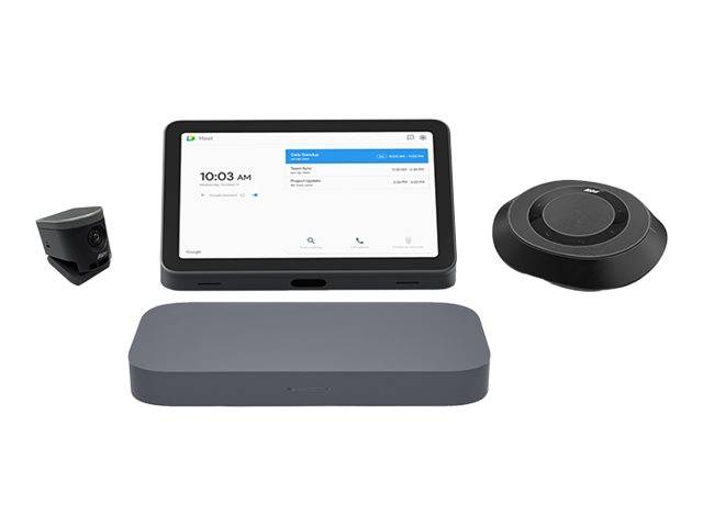 ASUS Google Meet GQE20A - Small/Medium Room Kit - Kit für Videokonferenzen (ePTZ UHD Camera, Freisprechgerät, Touchscree