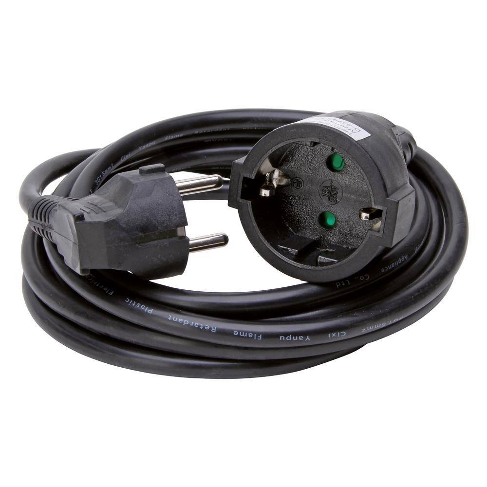 Kopp SB Netzanschlussleitung, 3m, 3x1,5qmm, 16A, schwarz, IP20,