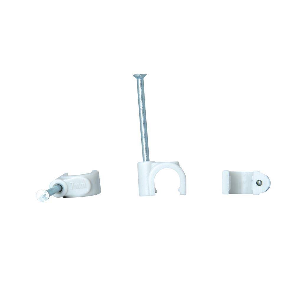 Kopp SB Nagelschelle, Mit Nagel, Ø5-7mm, grau, 1x30mm, Kunststoff,