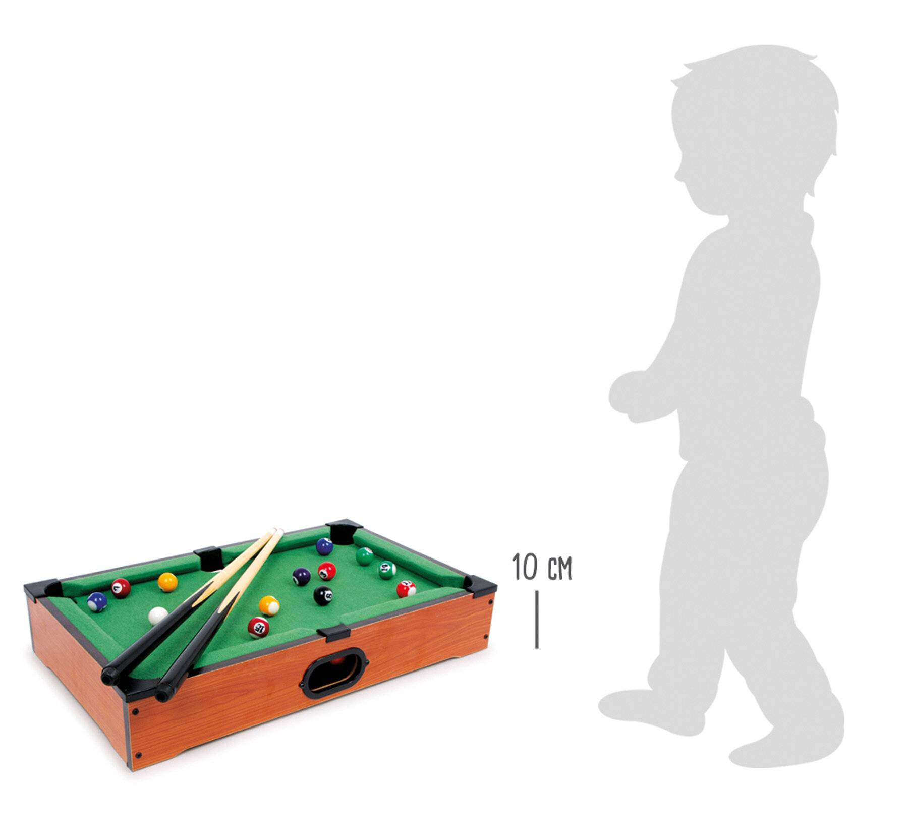 small foot 6703 Tischbillard kompakt aus Holz, Billardspiel