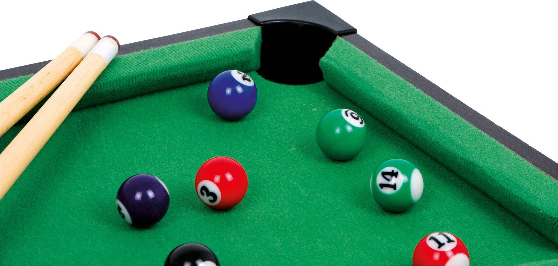 small foot 6703 Tischbillard kompakt aus Holz, Billardspiel
