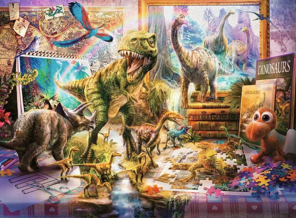 Ravensburger - Puzzle Dino Toys Come To Life 100p