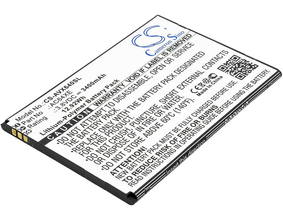 Ersatzakku - CS-AVX640SL - Archos 64 Xenon - 3,8 Volt 3400mAh Li-Polymer