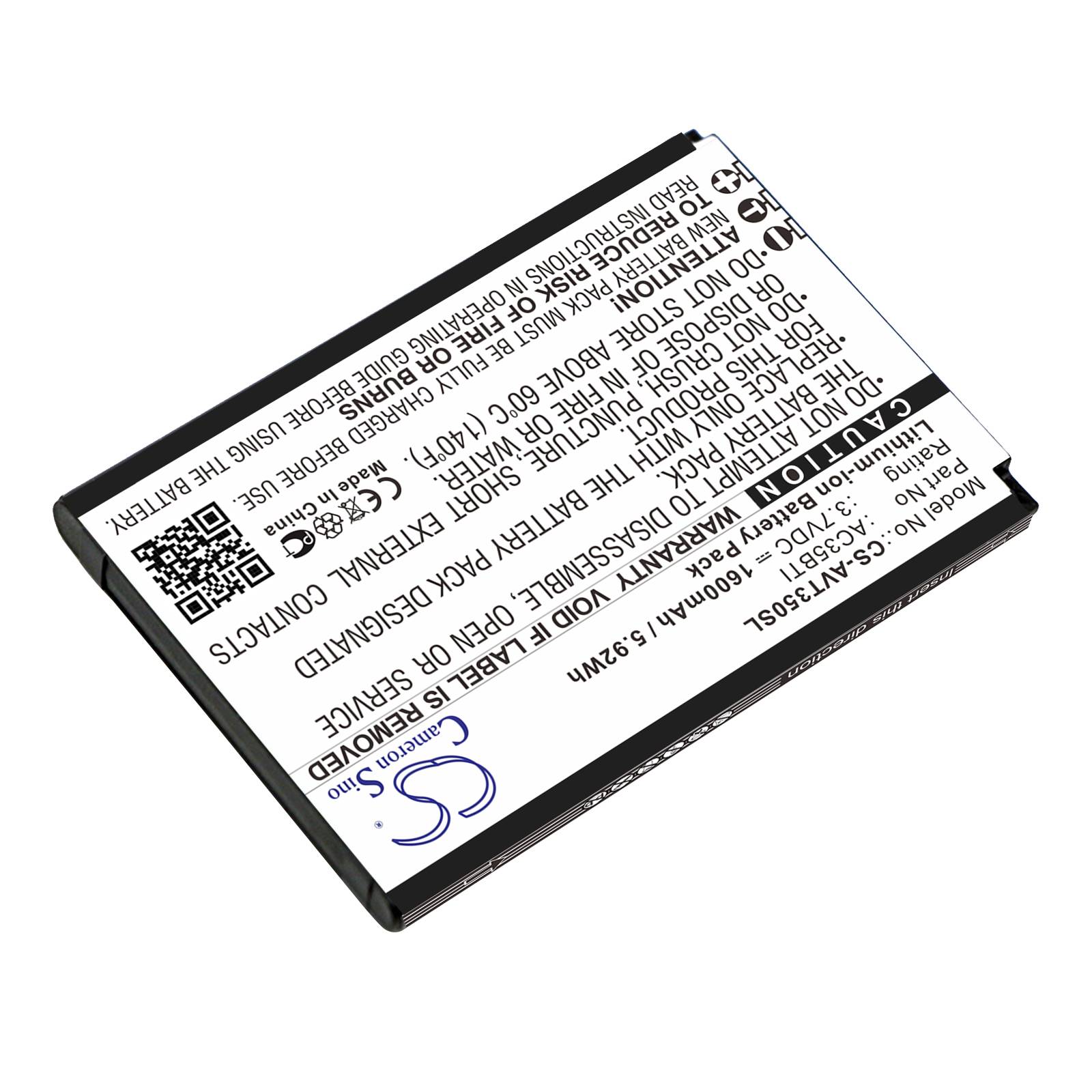 Ersatzakku - CS-AVT350SL - Archos 64 Xenon - 3,8 Volt 3400mAh Li-Ion
