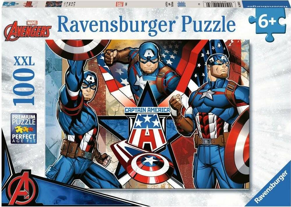 Ravensburger - Puzzle Marvel Captain America 100p