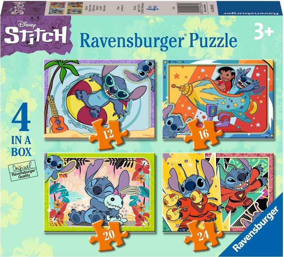 Puzzle 4 in einer Schachtel - Stitch