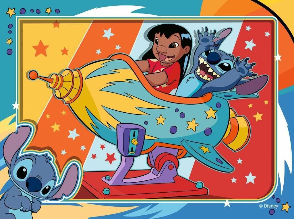 Puzzle 4 in einer Schachtel - Stitch