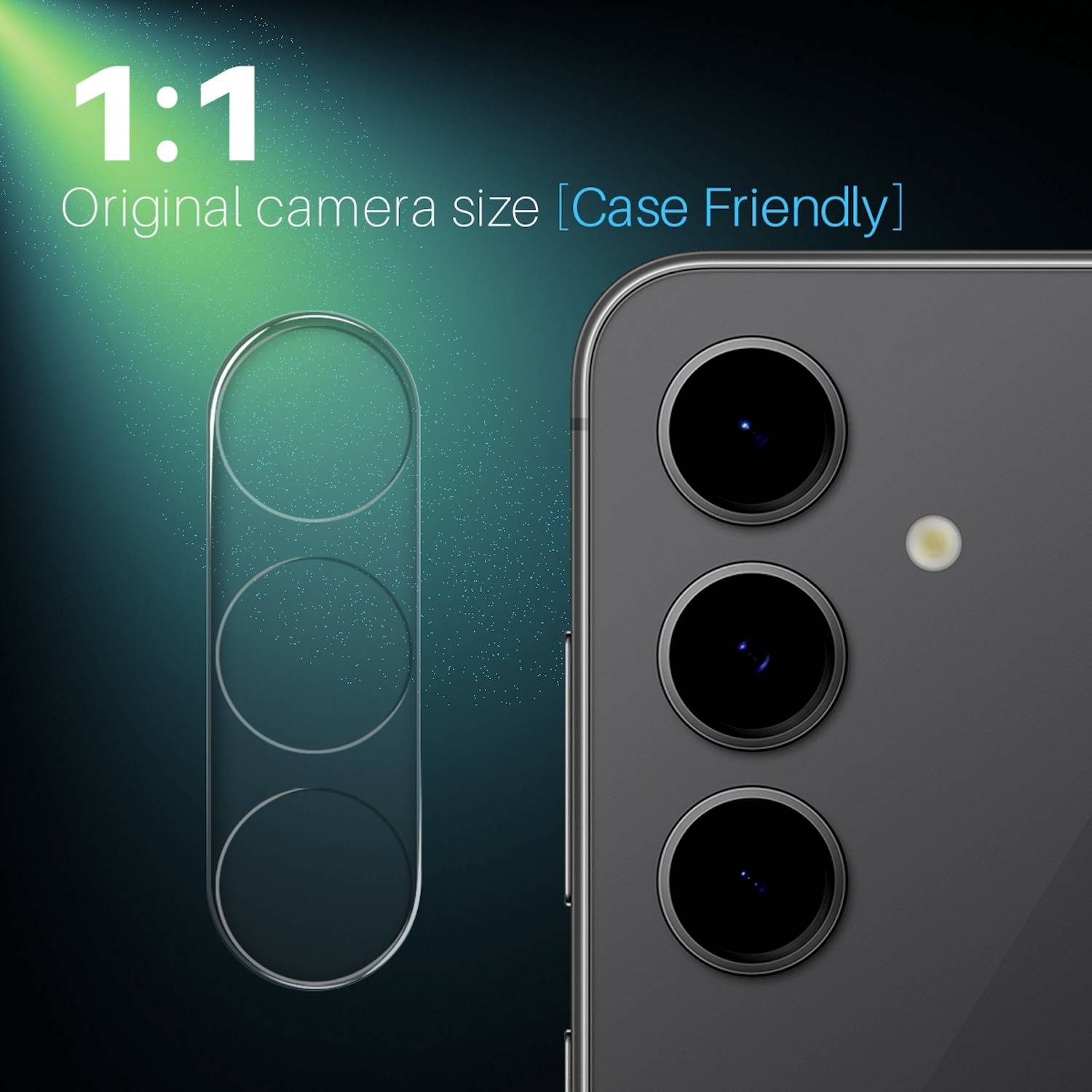 Für Samsung Galaxy S25 Plus Schutz Hart Glas Kamera Komplettschutz Transparent