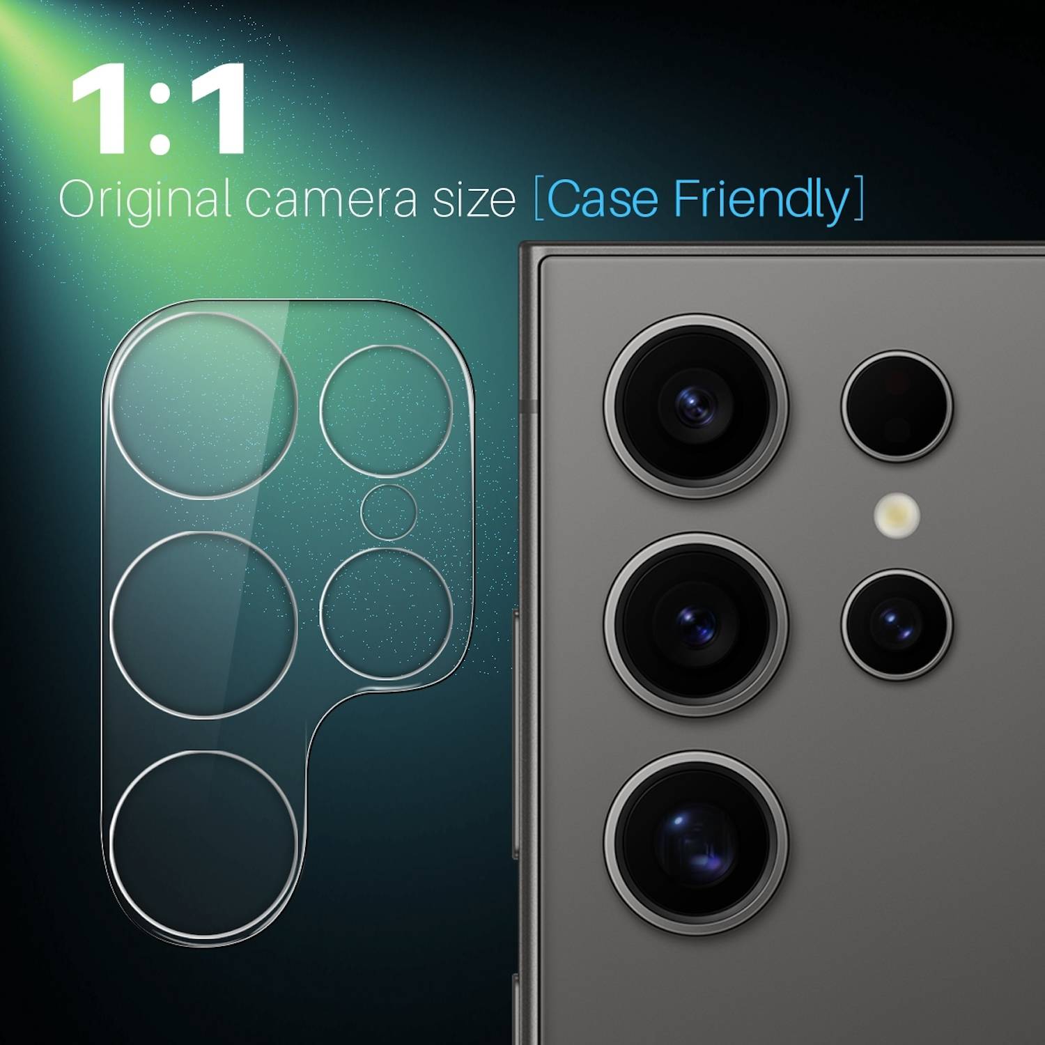 Für Samsung Galaxy S25 Ultra Schutz Hart Glas Kamera Komplettschutz Transparent
