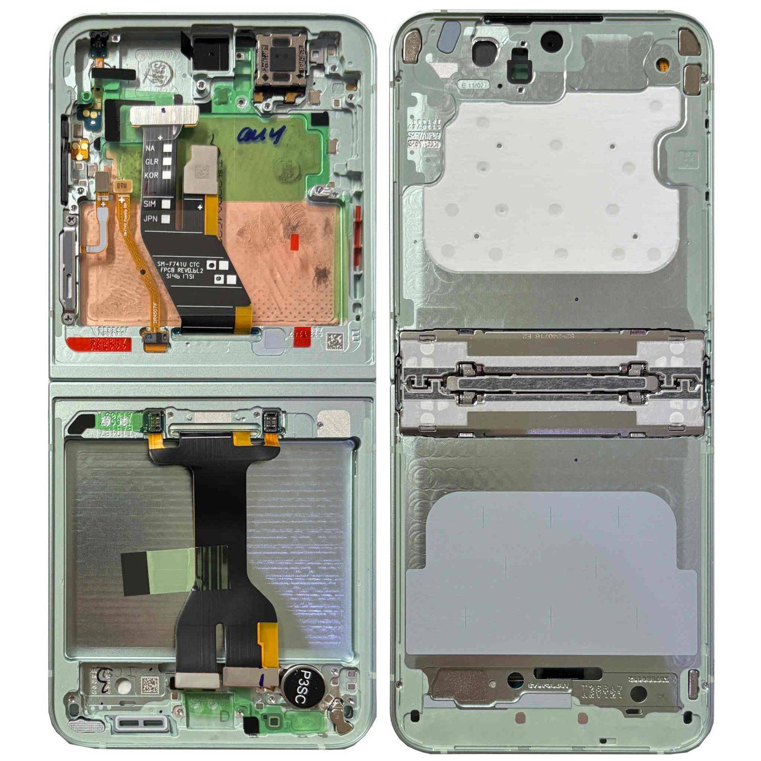 Samsung Display LCD Mittelrahmen für Galaxy Z Flip6 GH82-35016D Ersatzteil Mint