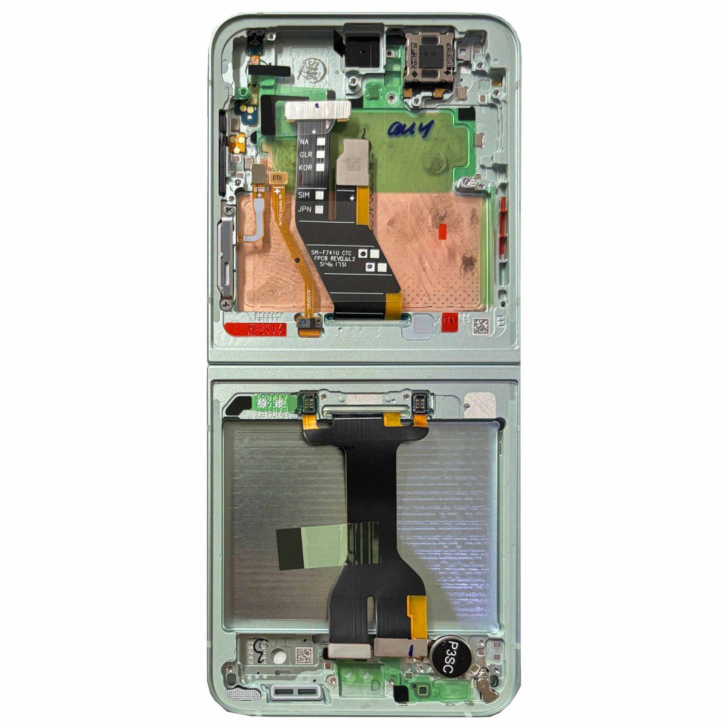 Samsung Display LCD Mittelrahmen für Galaxy Z Flip6 GH82-35016D Ersatzteil Mint