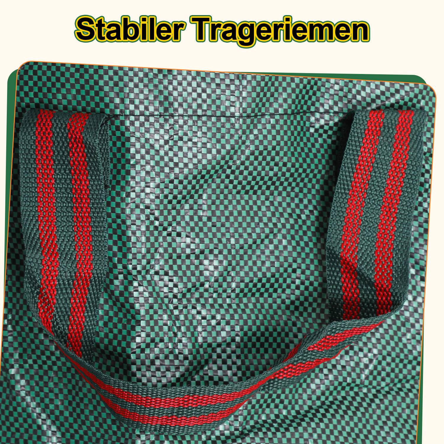 Gartensack mit Deckel Gartenabfallsack verschließbar Laubsack 2er Set 272 L Garten Sack