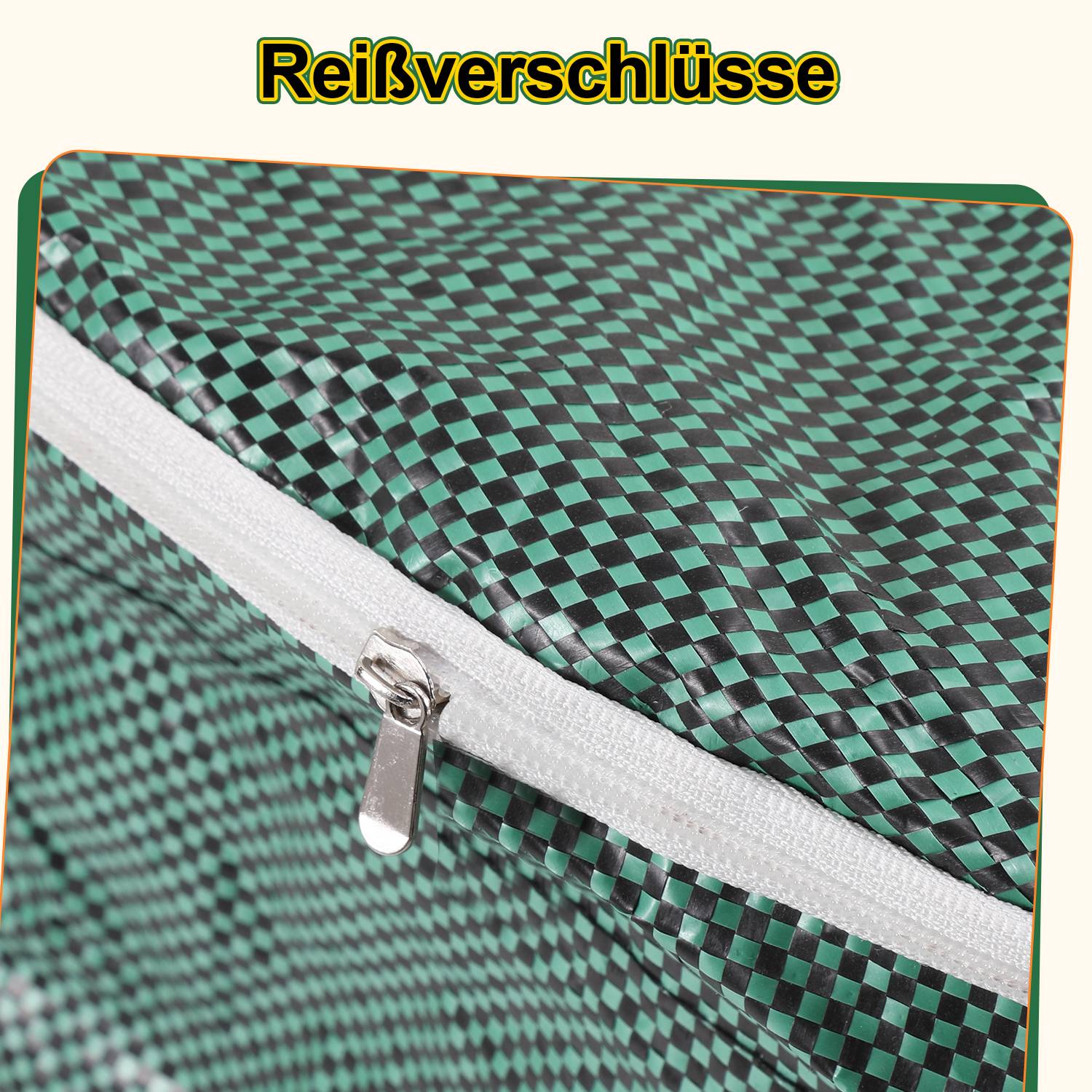 Gartensack mit Deckel Gartenabfallsack verschließbar Laubsack 2er Set 272 L Garten Sack