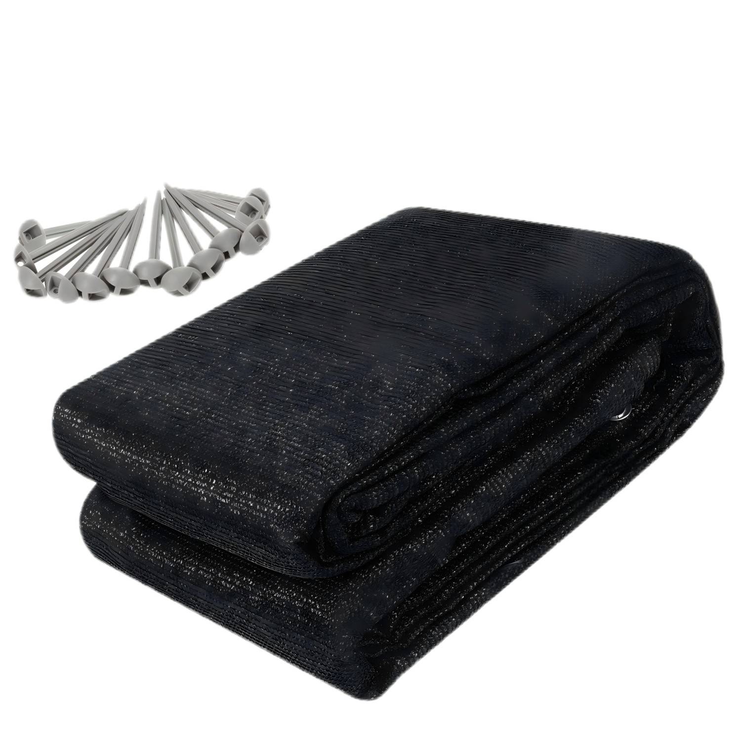 Vorzeltteppich Zelt Teppich viele Größen,Anti-Rutsch,Rasenschutz,Schwarz 2,5x2,5m