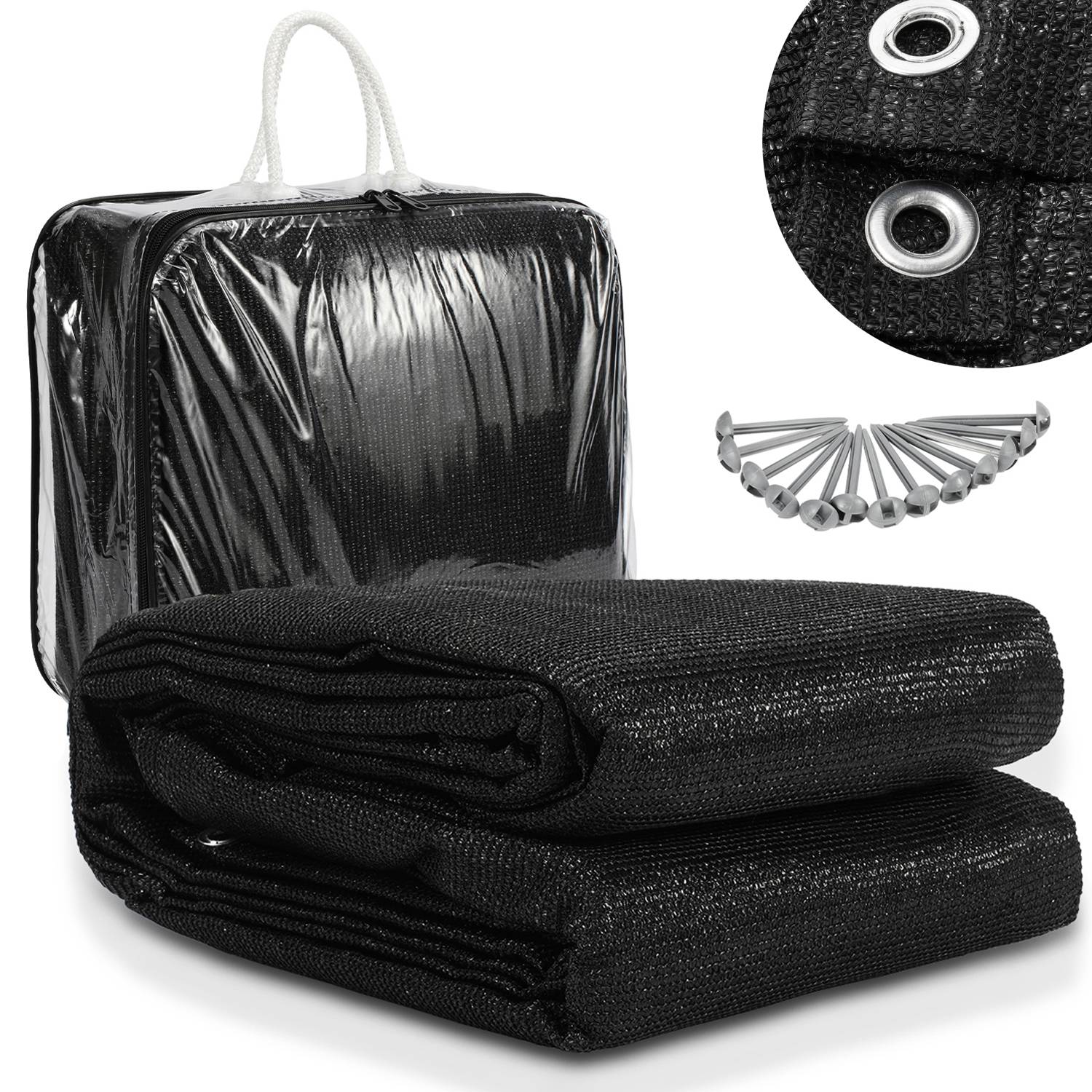 Vorzeltteppich Zelt Teppich viele Größen,Anti-Rutsch,Rasenschutz,Schwarz 2,5x5m