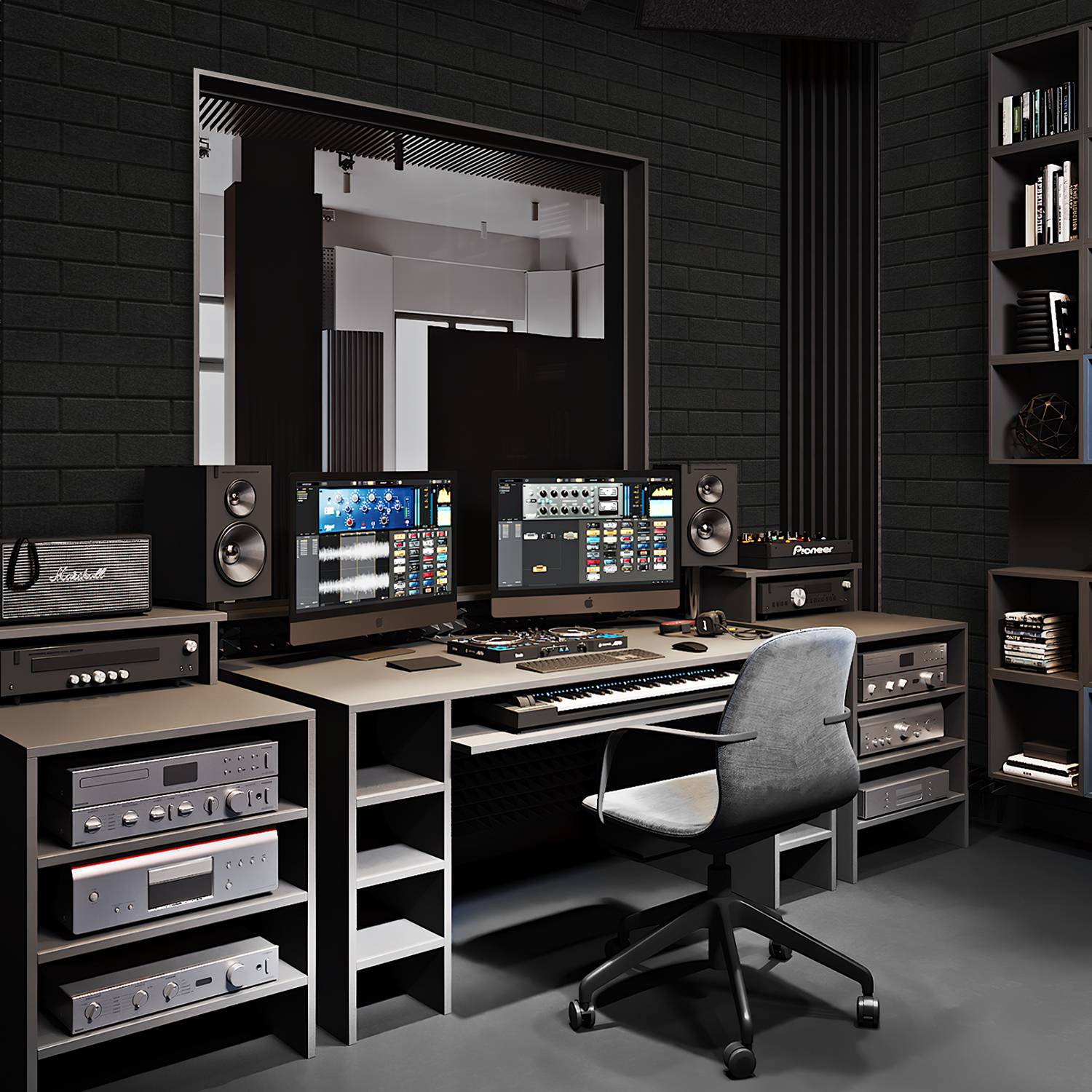 12 stuks Akustikplatten Quadratisch Kacheln selbstklebend Schallschutz Akustikpaneele Hohe Dichte Wandpaneel Schwarz