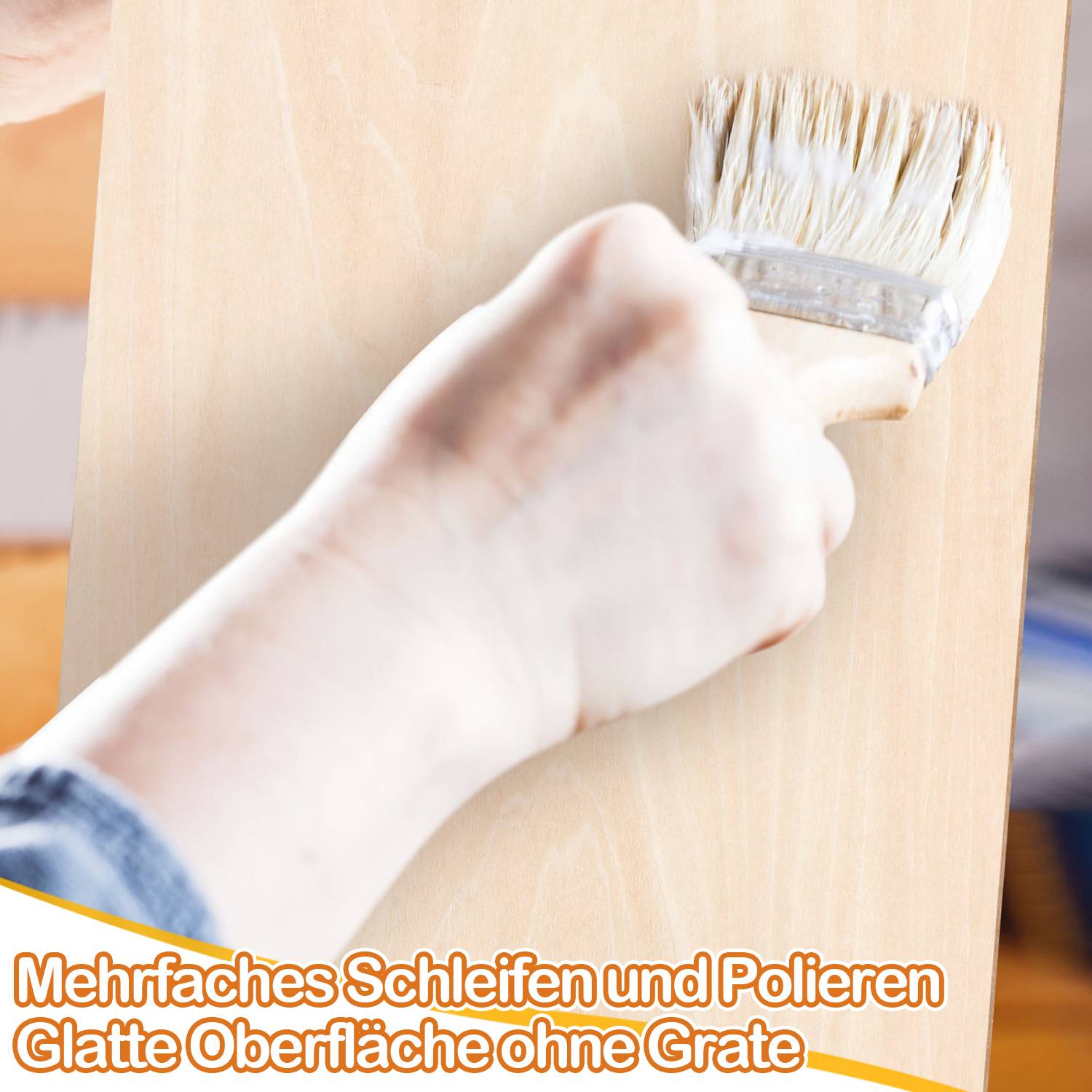 10 x A3/A4 Holz-Platte | 300 x 210 x 3 mm | Dünne Sperrholz-Zuschnitte | Perfektes Blatt für Laubsäge, Brandmalerei, Laserschnitt, Durchbrochenes