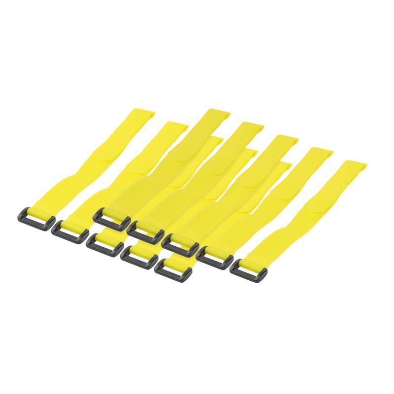 Logilink Kabelbinder mit Klettverschluss gelb 10 Stück Installation / Reinigung Kennzeichnung und