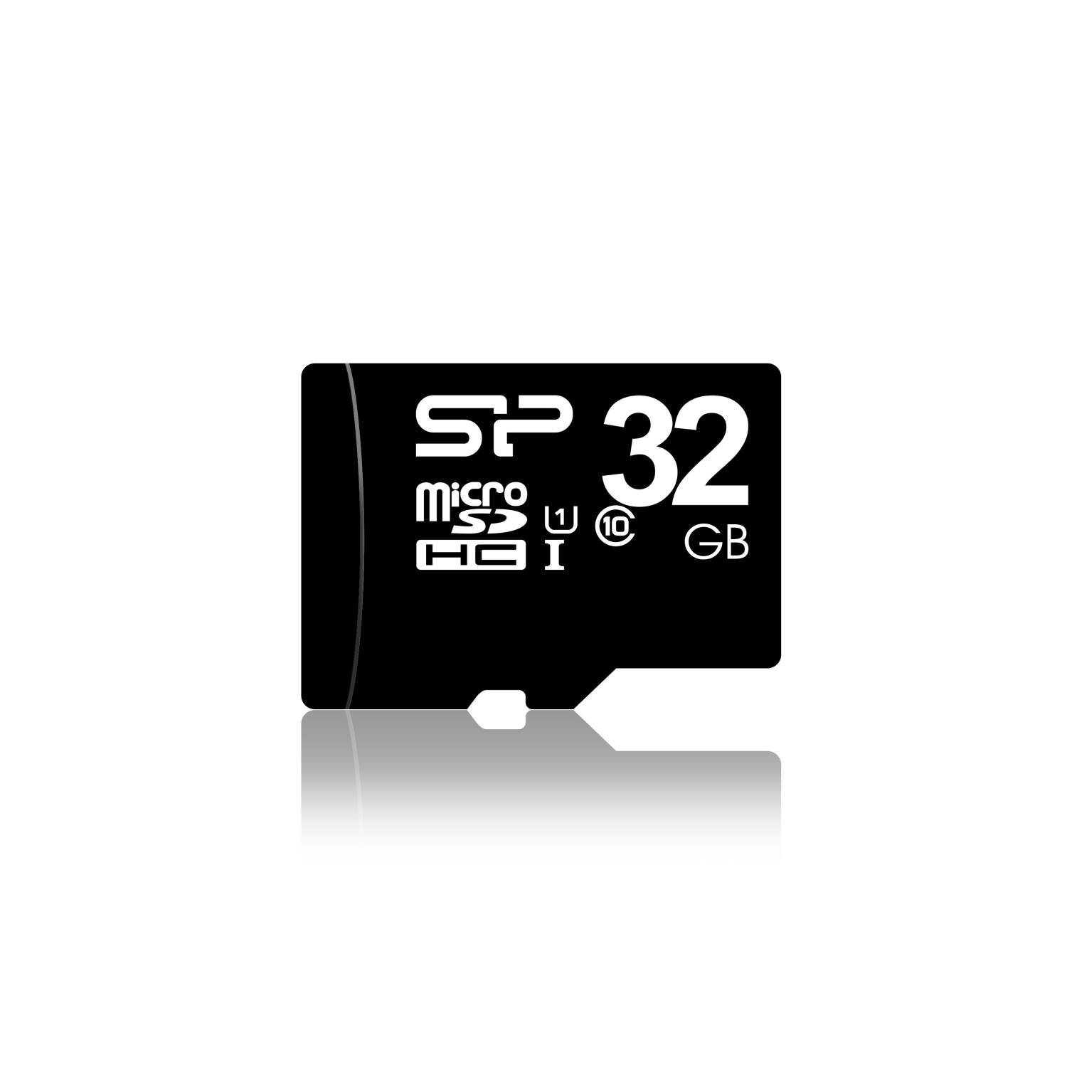 Silicon Power MicroSD Card 32GB SDHC CL.10 inkl. Adapter Multimedia-Technik Micro SD Karten