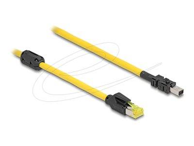 DELOCK Kabel RJ45 Stecker Cat.6 zu Mini I/O8 Pin D-Form Typ2 Patchkabel