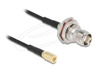 DELOCK Antennenkabel TNC Buchse zu SMB Stecker RG-174 20 cm Multimedia-Technik Satelliten-Zubehör