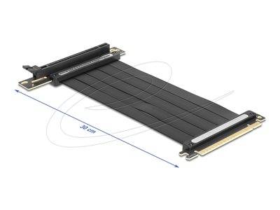 DELOCK Riser Karte PCI Express 4.0x16 Stecker zux16 Slot 90 Multimedia-Technik PCI Karten