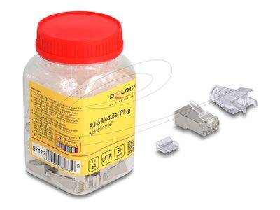 DELOCK RJ45 Modularer Stecker Cat.6A mit Knickschutztülle Multimedia-Technik Kabel