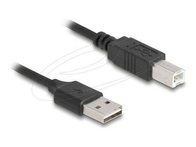 Delock Spiralkabel EASY-USB 2.0 Typ-A Stecker zu USB Typ-B Multimedia-Technik Kabel