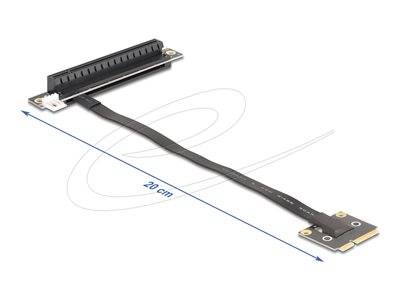 DELOCK Adapter Mini PCIe Stecker zu 3.0 x16 Slot 90° Multimedia-Technik