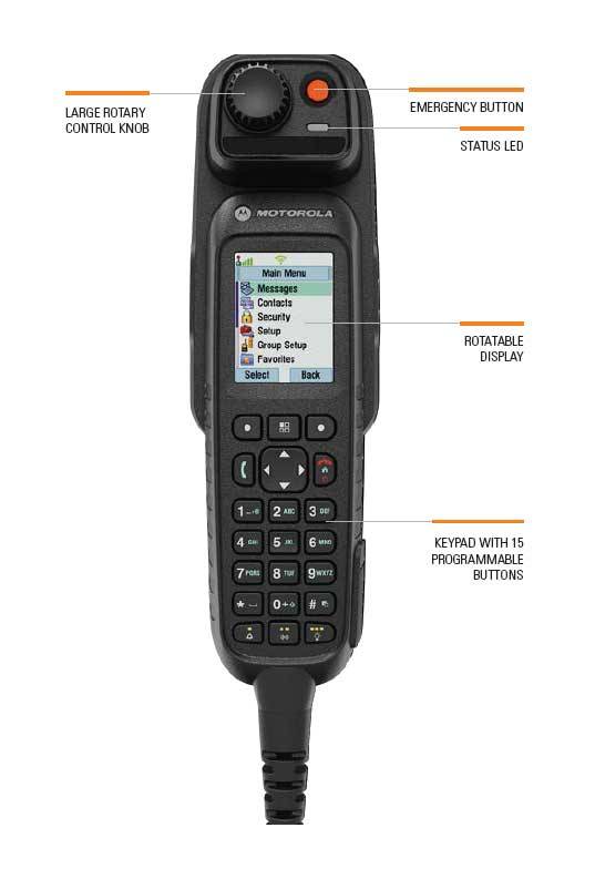 Motorola Tetra Telefonstyle Bedienkopf IP55 TSCH ROMAN PMVN4525A GA01823AA