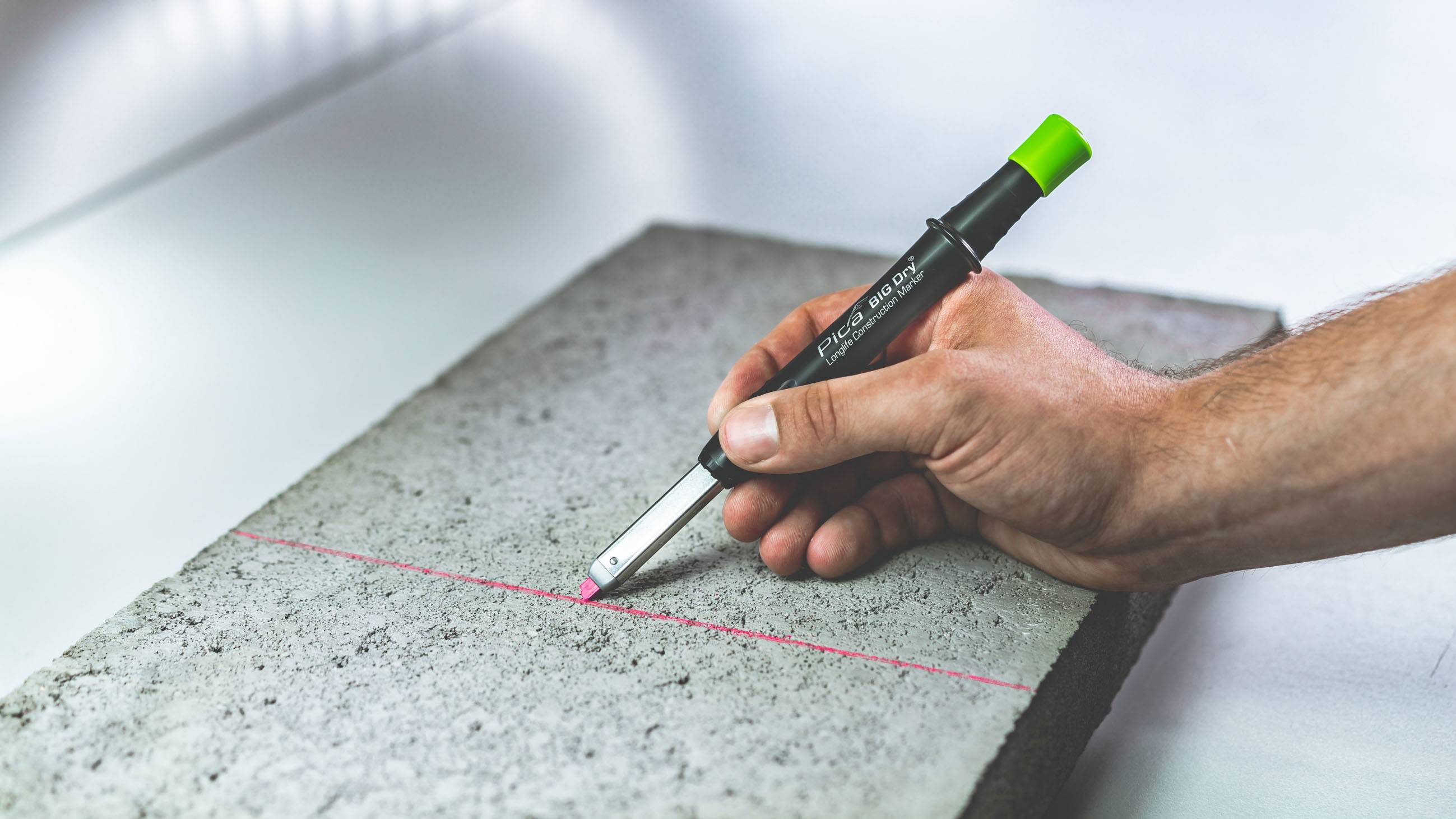 Pica BIG Dry 12 x Ersatzminen Tiefbau Pink Blau Weiß