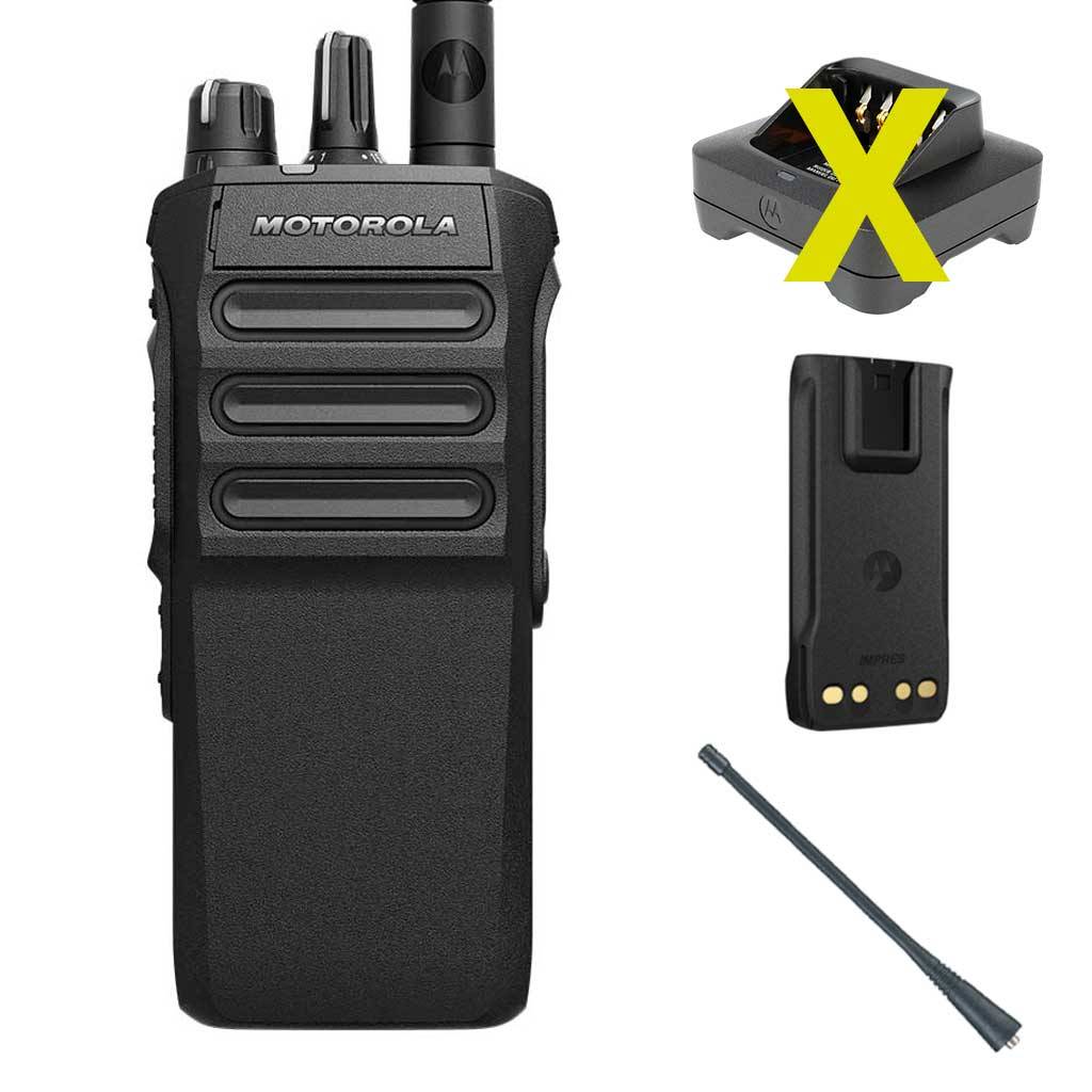 Motorola R7 Handfunkgerät Premium VHF NKP - Antenne Batterie MDH06JDC9XA2AN