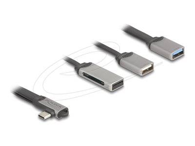DELOCK 2 Port USB Hub inklusive SD und Micro SD Card Reader Multimedia-Technik HUBs