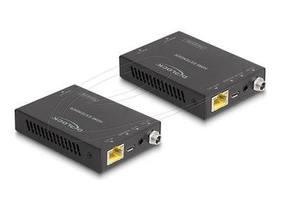 DELOCK HDMI Extender Set über Cat.6 Kabel 4K 60 Hz 50 m Multimedia-Technik Adapter