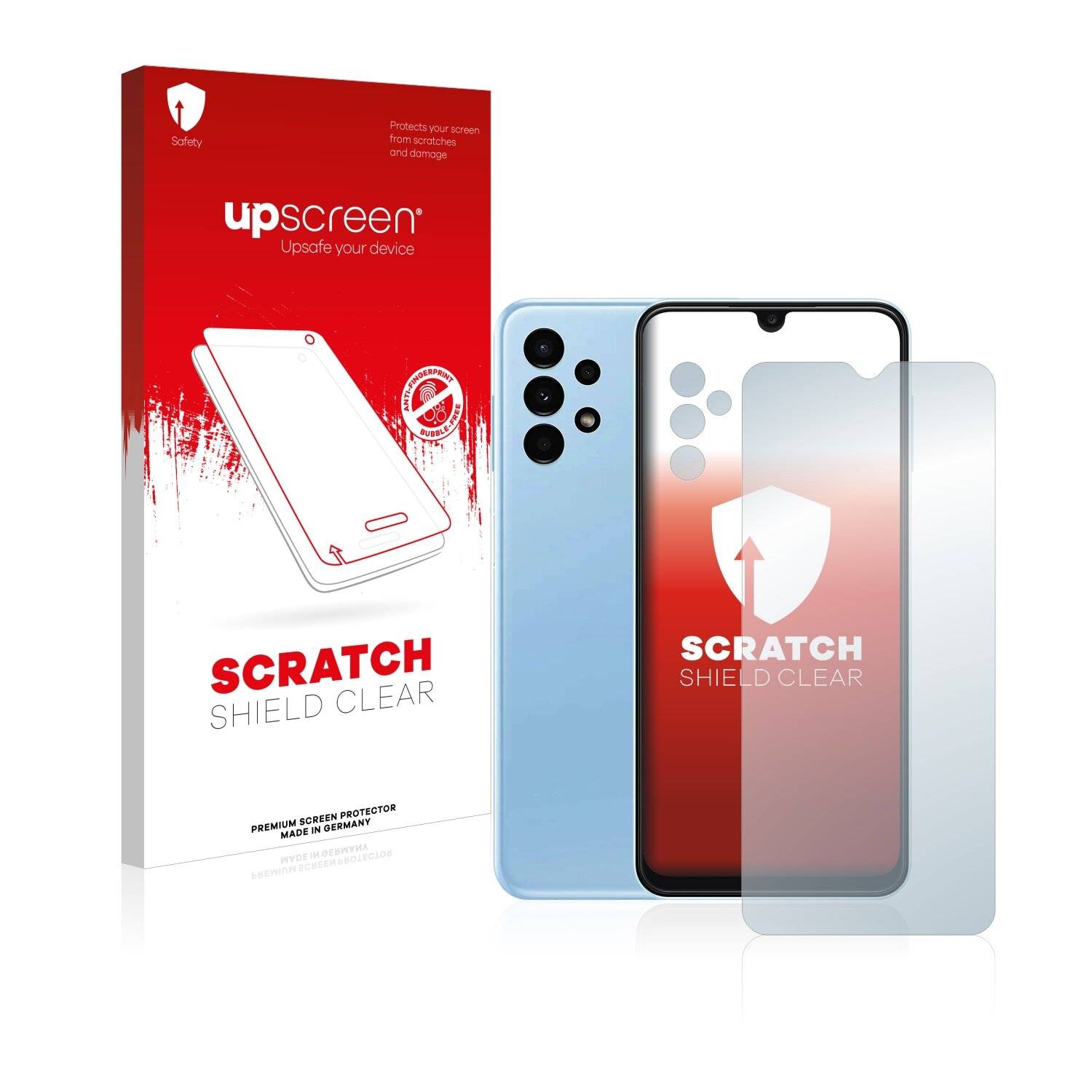 upscreen Scratch Shield Clear Premium Displayschutzfolie für Samsung Galaxy A13 (Vorderseite