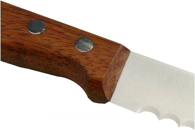 Marsvogel | Brotmesser Starter Set - Bubingaholzgriff | inklusive Baumwoll-Brotbeutel | Wellenschliff aus Solingen | ideal für frisches Brot