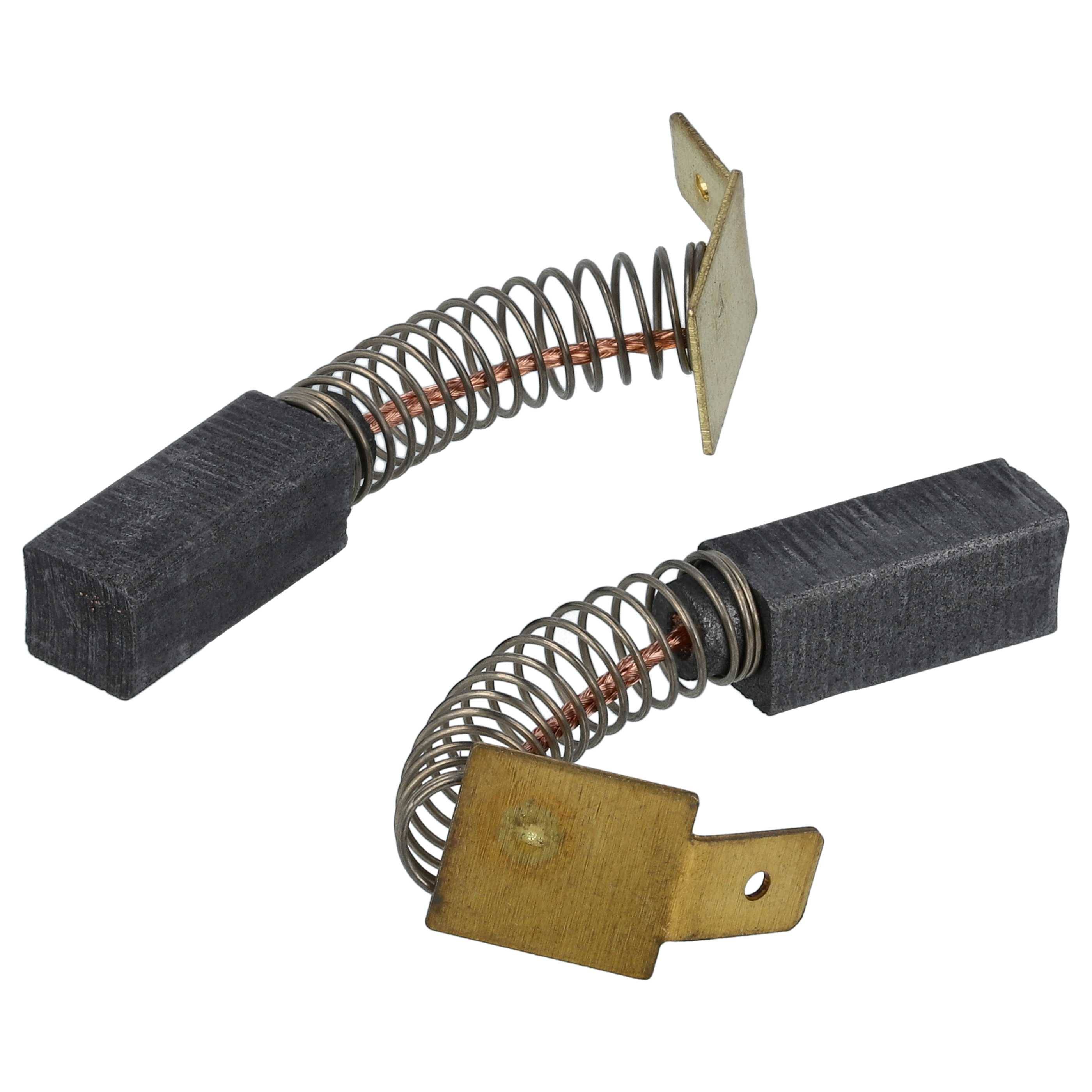 vhbw 2x Kohlebürste 6,3 x 6,3 x 16 mm kompatibel mit Novopress EFP 2, 1 Elektrowerkzeug + Feder
