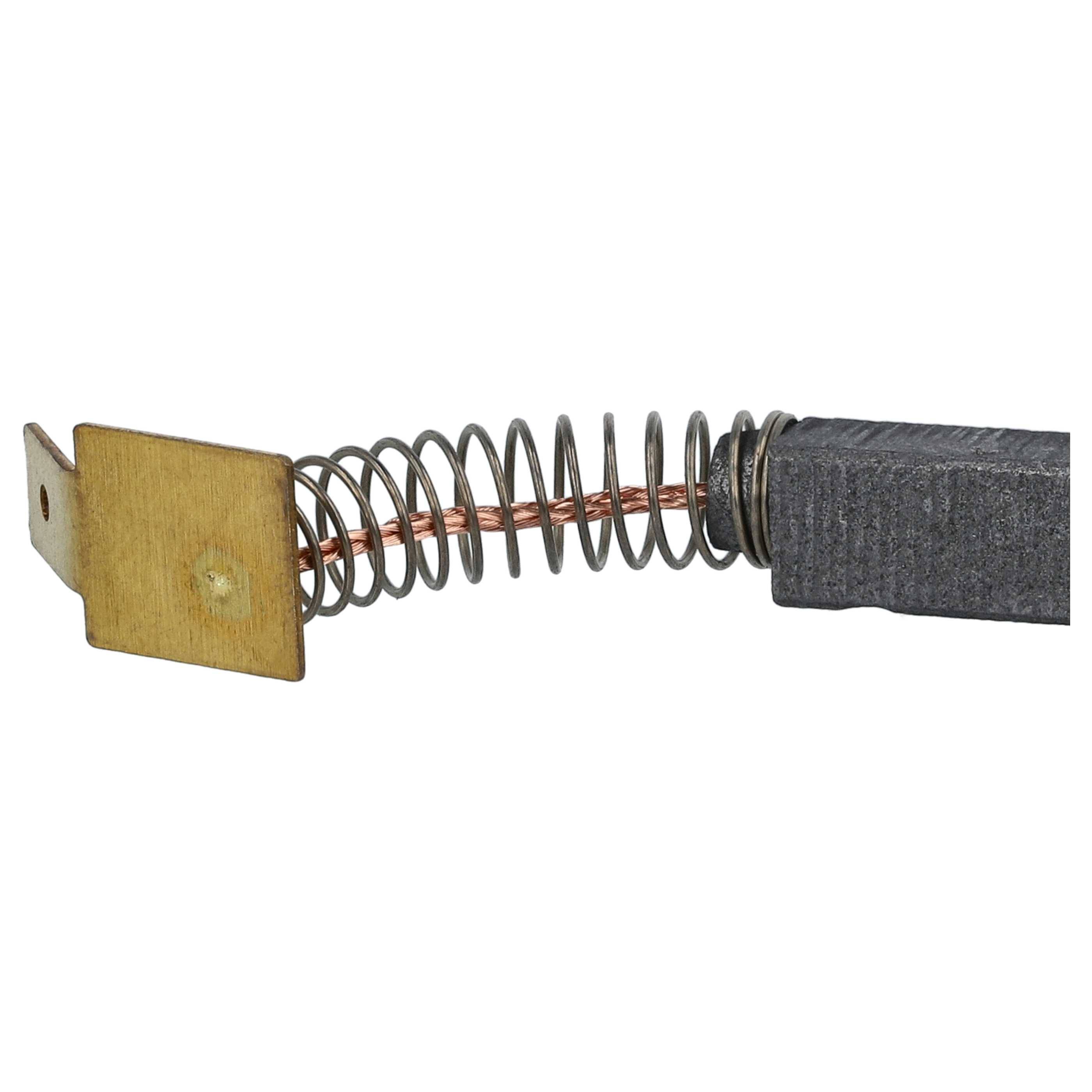 vhbw 2x Kohlebürste 6,3 x 6,3 x 16 mm kompatibel mit Novopress EFP 2, 1 Elektrowerkzeug + Feder